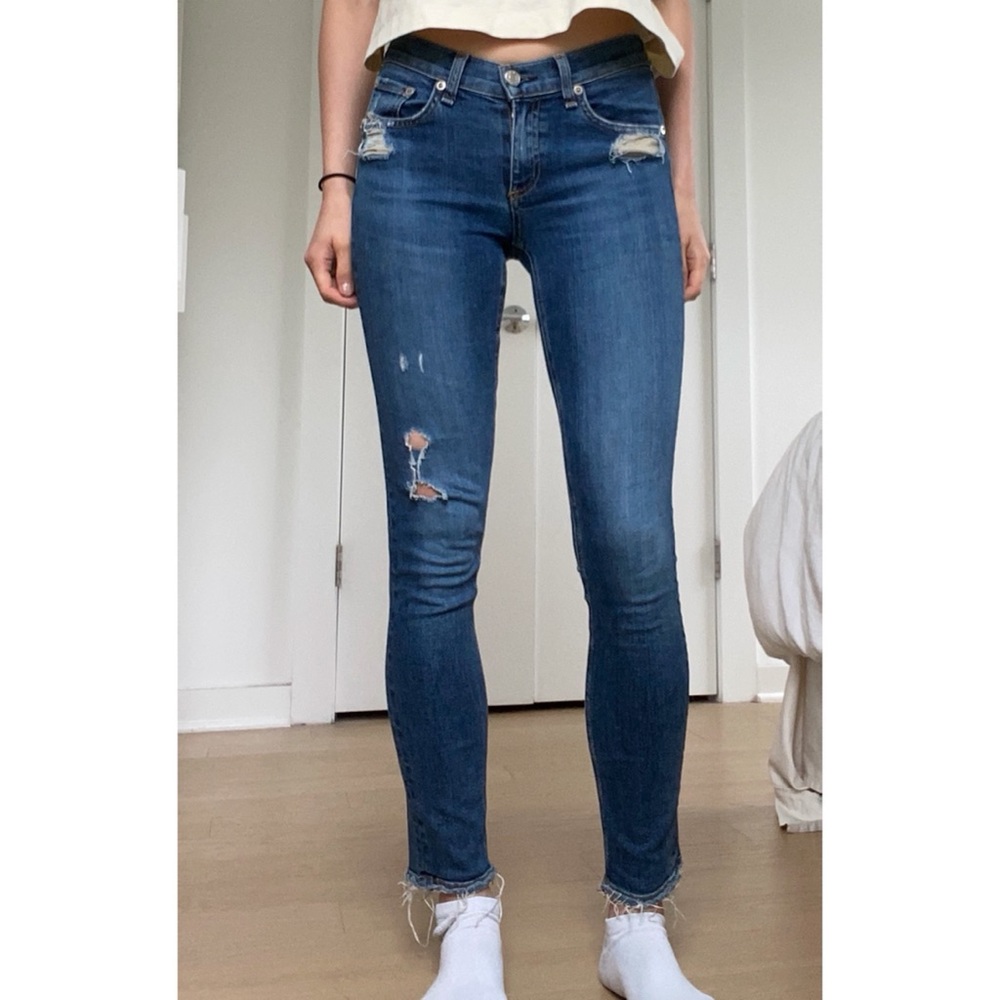 Rag & Bone Low Rise Skinny Jeans